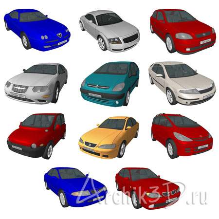 Автомобили разных марок