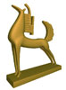 бронзовая статуэтка оленя